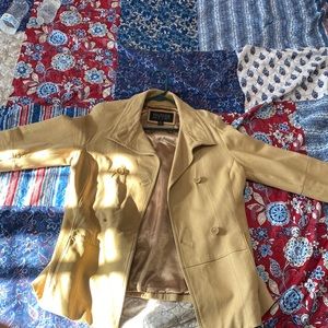 Leather Wilsons Jacket Medium Women brown